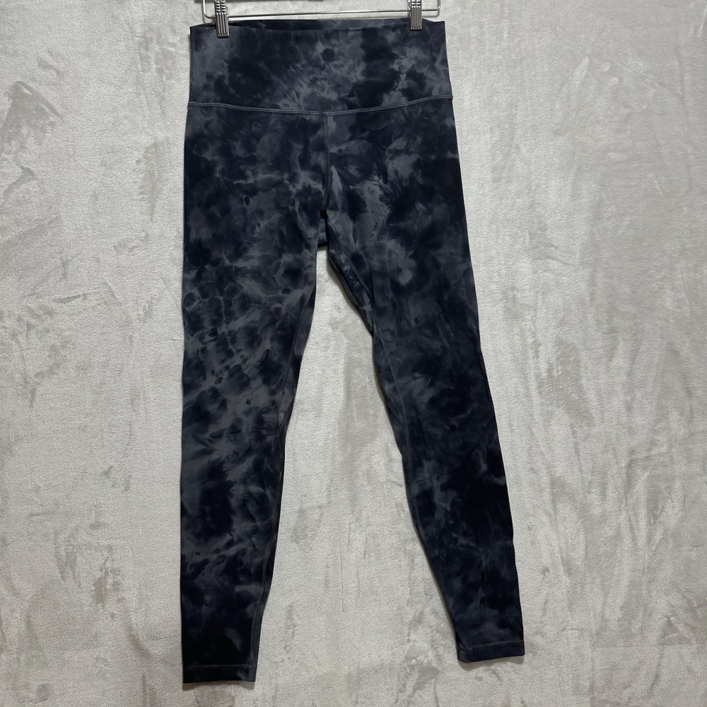 Lululemon Align Pants Womens 10 Diamond Dye Pitch Grey Graphite Leggings 28in